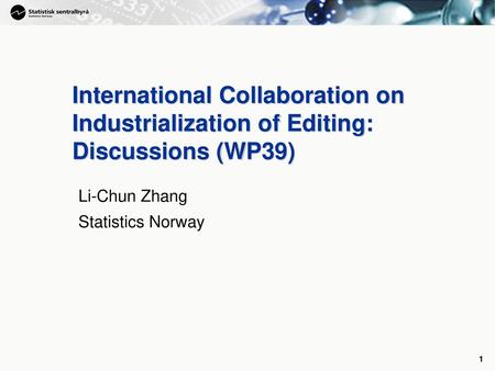 Li-Chun Zhang Statistics Norway