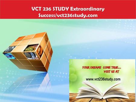 VCT 236 STUDY Extraordinary Success/vct236study.com