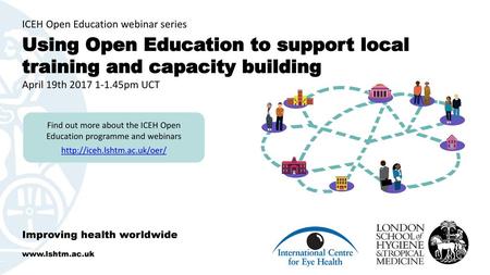 Find out more about the ICEH Open Education programme and webinars