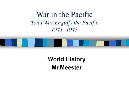 War in the Pacific Total War Engulfs the Pacific