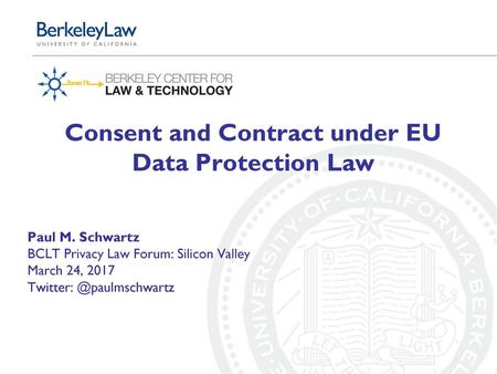 Consent and Contract under EU Data Protection Law