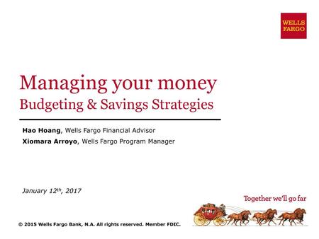 Workshop goals Learn specific steps you can take to help you develop a financial plan Discover tools and tips you can use for money management Set.