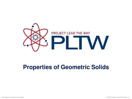 Properties of Geometric Solids