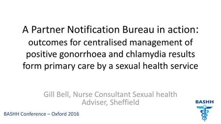 Gill Bell, Nurse Consultant Sexual health Adviser, Sheffield