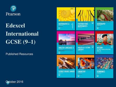 Edexcel International GCSE (9–1)