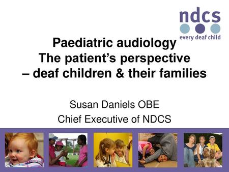 Susan Daniels OBE Chief Executive of NDCS