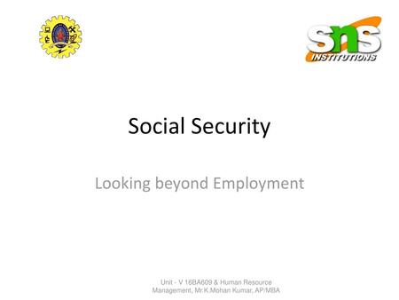 Looking beyond Employment