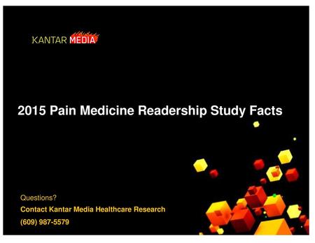 2015 Pain Medicine Readership Study Facts