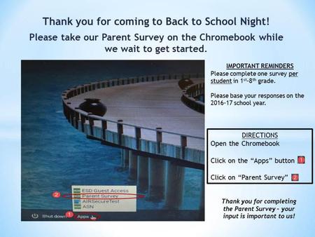 Welcome to Back to School Night!