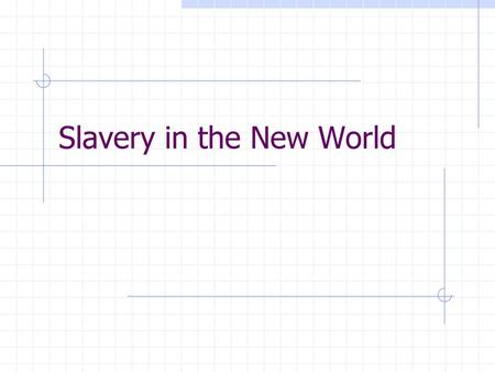 Slavery in the New World