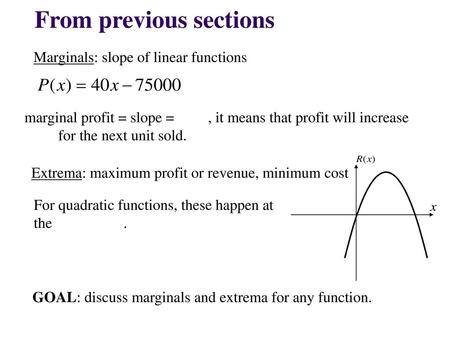 From previous sections