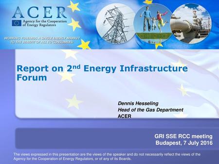 Report on 2nd Energy Infrastructure Forum