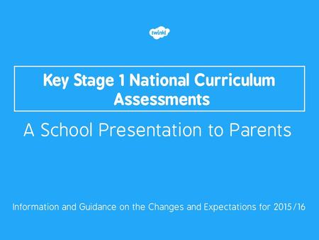 Key Stage 1 National Curriculum