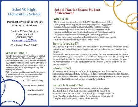 Parental Involvement Policy