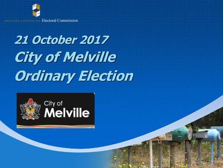 21 October 2017 City of Melville Ordinary Election