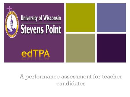 A performance assessment for teacher candidates