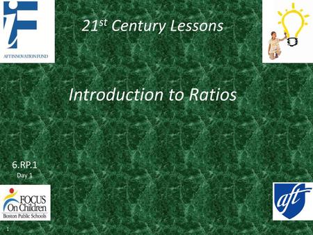 Introduction to Ratios