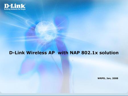 D-Link Wireless AP with NAP 802.1x solution