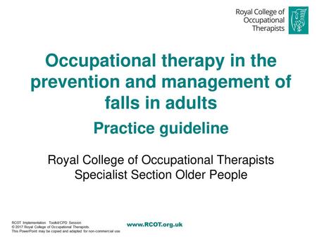 Practice guideline    Royal College of Occupational Therapists