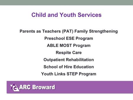 Child and Youth Services