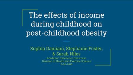 The effects of income during childhood on post-childhood obesity