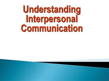 Understanding Interpersonal Communication