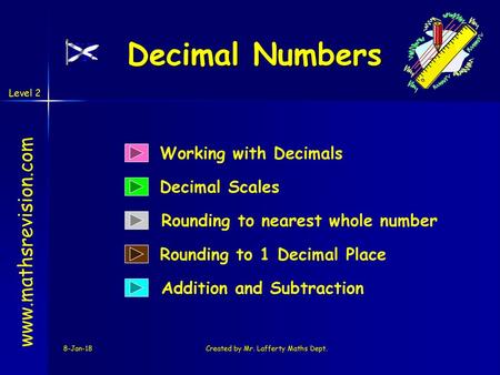 Created by Mr. Lafferty Maths Dept.