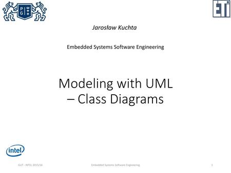 Modeling with UML – Class Diagrams