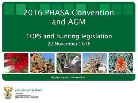 2016 PHASA Convention and AGM