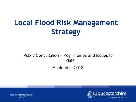 Local Flood Risk Management Strategy