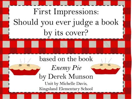 Should you ever judge a book by its cover?