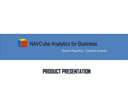 NAVCube Analytics for Business