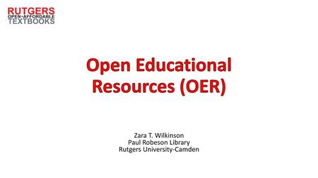 Open Educational Resources (OER)