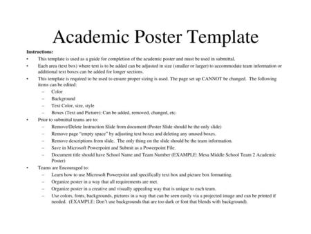 Academic Poster Template