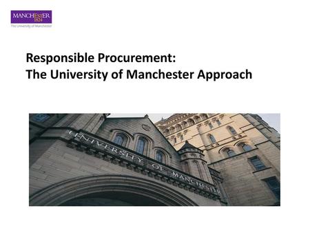 Responsible Procurement: