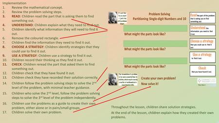 Implementation Review the mathematical concept.