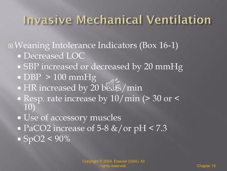 Invasive Mechanical Ventilation