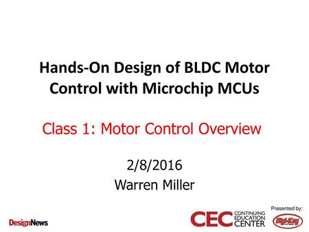 Hands-On Design of BLDC Motor Control with Microchip MCUs