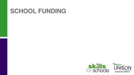 SCHOOL FUNDING.