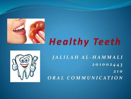 JALILAH AL-HAMMALI ORAL COMMUNICATION