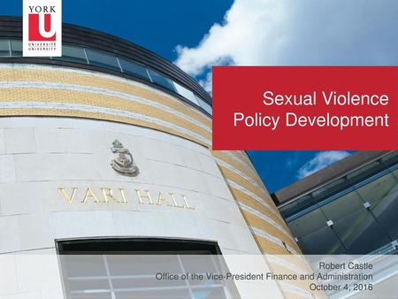 Sexual Violence Policy Development