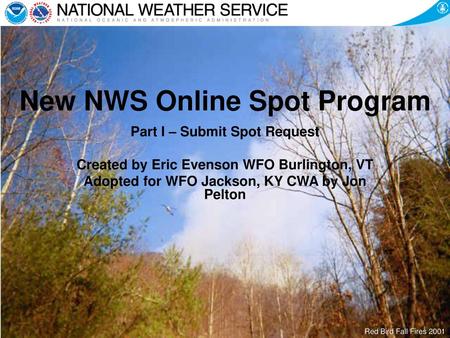 New NWS Online Spot Program