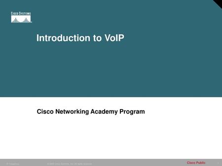 Cisco Networking Academy Program