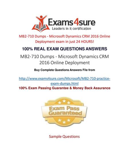 100% Exam Passing Guarantee & Money Back Assurance