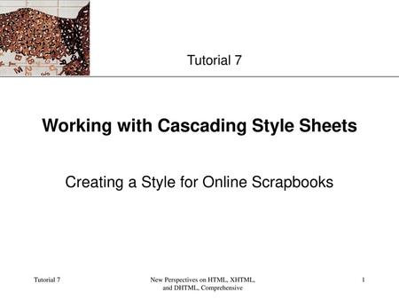 Working with Cascading Style Sheets