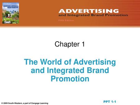 The World of Advertising and Integrated Brand Promotion