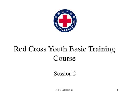 Red Cross Youth Basic Training Course