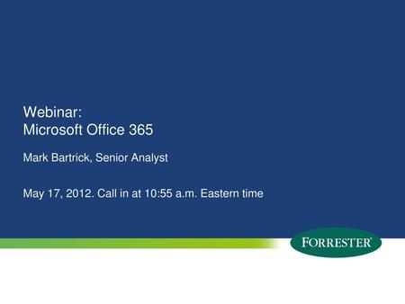 Webinar: Microsoft Office 365