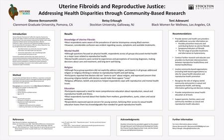 Uterine Fibroids and Reproductive Justice: