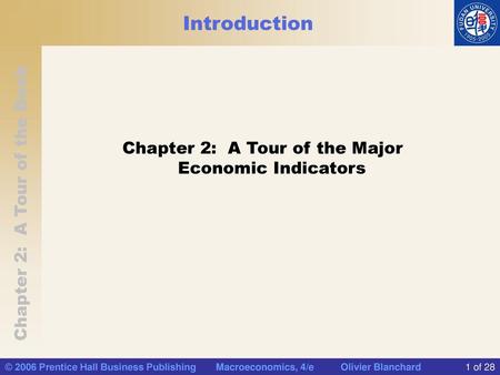 Chapter 2: A Tour of the Major Economic Indicators